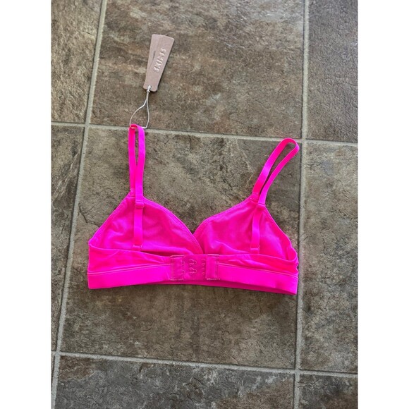 Skims Fits Everybody Crossover Bralette Neon Pink Size XXS - Picture 4 of 6